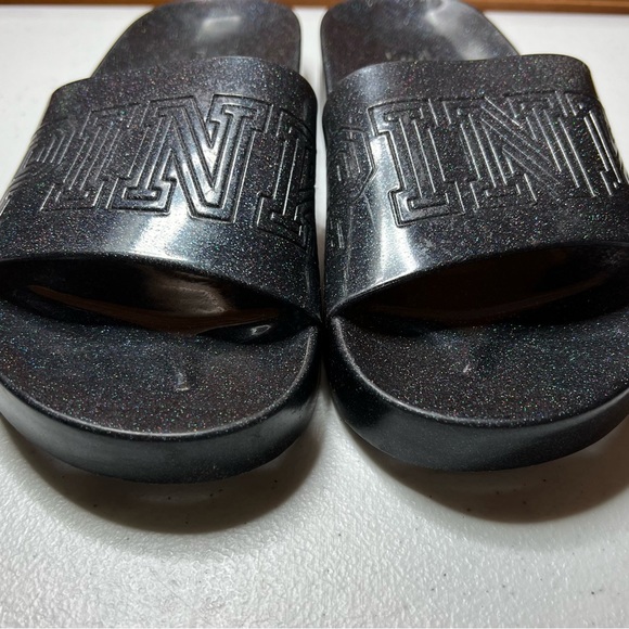 PINK Victoria’s Secret Logo Glitter Slides - Picture 8 of 15